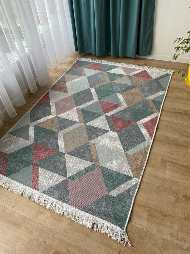 Tappeto Geometry in cotone 160x230 cm