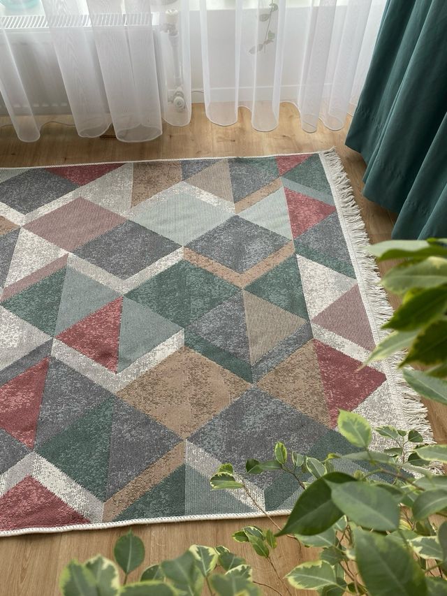 Tappeto Geometry in cotone 160x230 cm