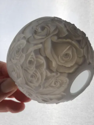 Prezioso portacandele in porcellana litofania Limoges