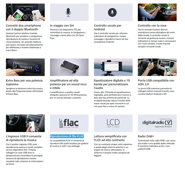 Sony DSX-A510BD DAB Bluetooth NFC