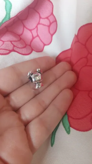 Pandora Charm Stitch Argento Viola