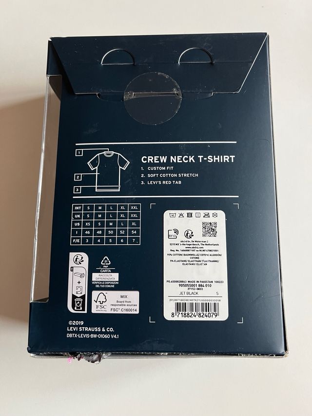 2 Camisetas Levi's Talla S Negras