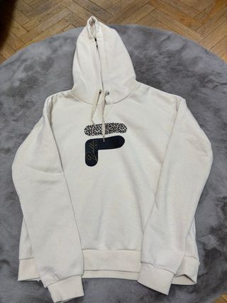 Sudadera Fila Beige con Logo Animal Print