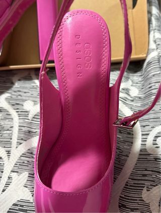 Sandalias tacón ASOS DESIGN fucsia 15 cm