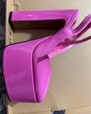 Sandalias tacón ASOS DESIGN fucsia 15 cm