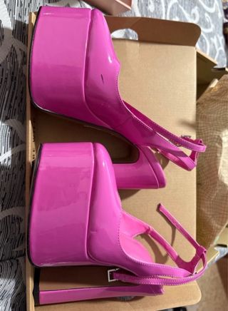 Sandalias tacón ASOS DESIGN fucsia 15 cm