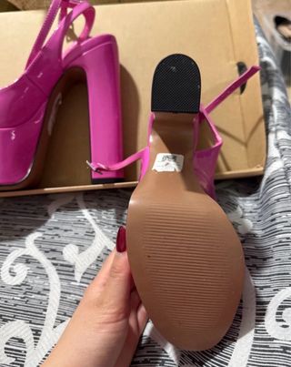 Sandalias tacón ASOS DESIGN fucsia 15 cm