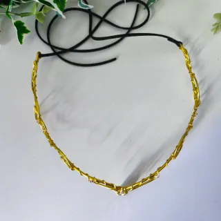 Tiara Élfica Dorada con Cristales