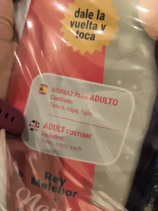 Disfraz Rey Mago Melchor Talla L Nuevo