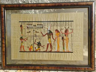 Papiro Egipcio Antiguo Marco Madera