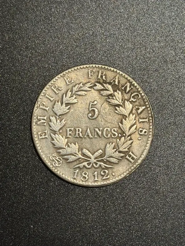 5 Francos Napoleón 1812 Moneda Antigua