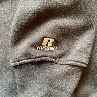 NUEVA Sudadera Russell Negra Deportiva Sin Capucha