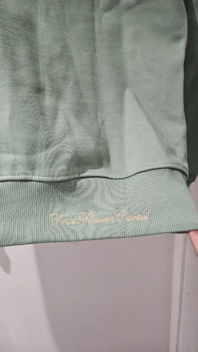 Sudadera Cold Flowers Cartel Verde Talla L