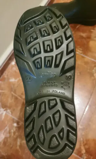 Botas de agua chico negras/verdes