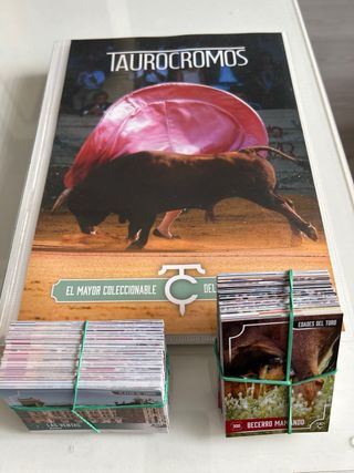 Cambio cromos. Colección Taurocromos. Cromos Toros