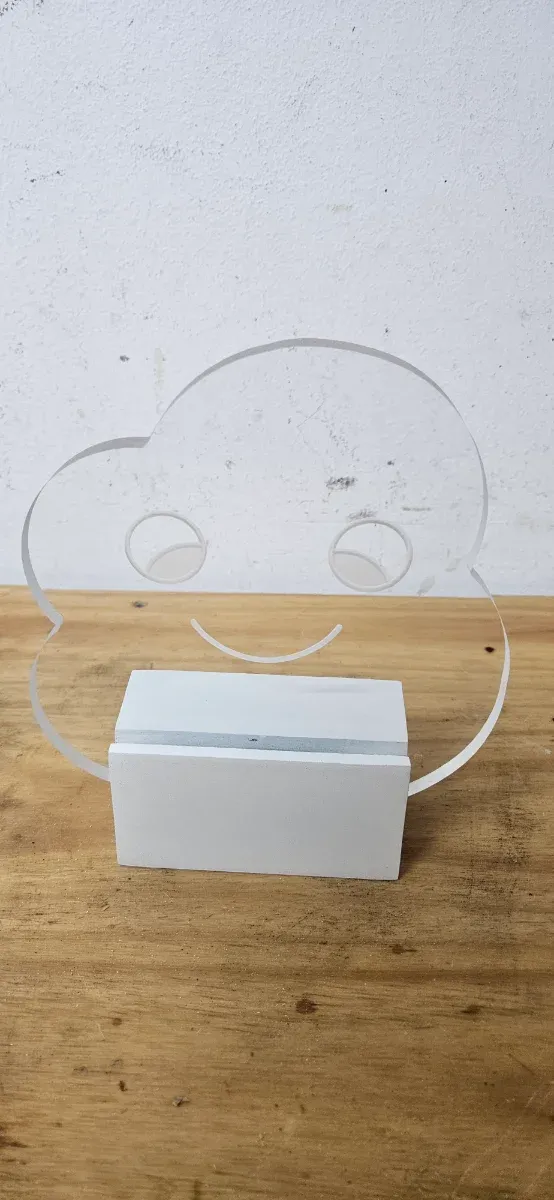 Apliques infantiles nube acrílico