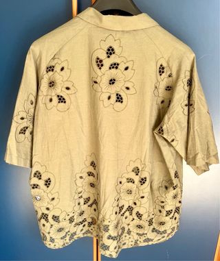 Camicia Elena Mirò traforata verde oliva