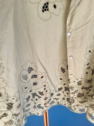 Camicia Elena Mirò traforata verde oliva