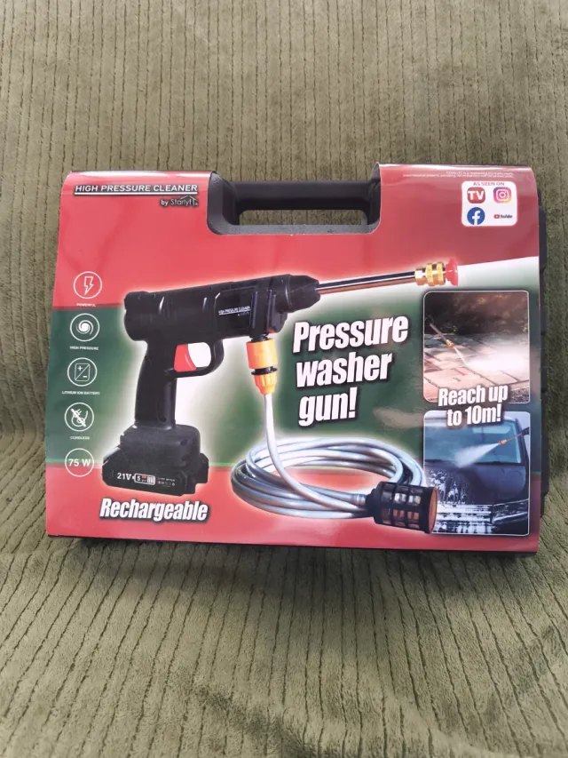 Pistola Hidrolimpiadora Alta Presión Recargable