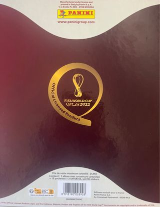 Treasure box álbum Mundial Qatar 2022 Incompleto
