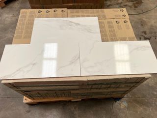 Lote de azulejo rectificado Kingston White Brillo