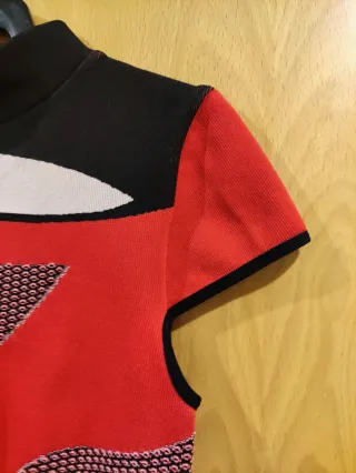 Body Zara Negro y Rojo