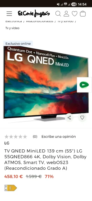 TV LG QNED MiniLED 55 4K