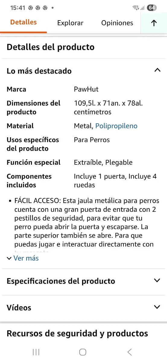 Jaula para perro con ruedas