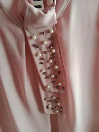 Blusa elegante salmón T.S/M