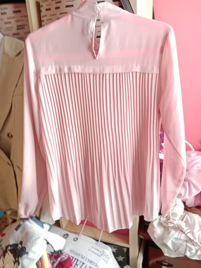 Blusa elegante salmón T.S/M