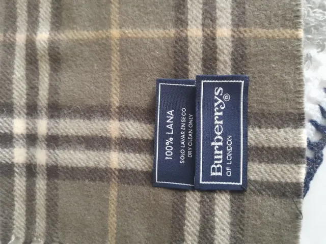 Bufanda Burberry Clásica Tartán Beige y Marrón