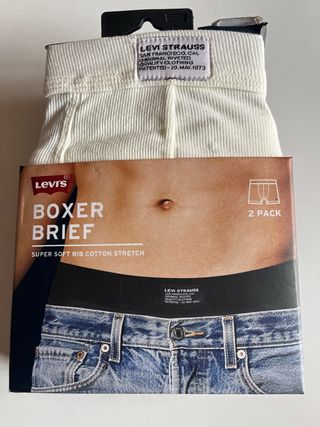 2 Calzoncillos Levi's Boxer Brief Talla S