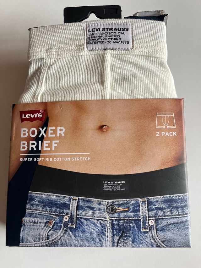 2 Calzoncillos Levi's Boxer Brief Talla S