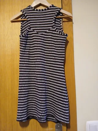 Vestido invierno sin mangas estampado