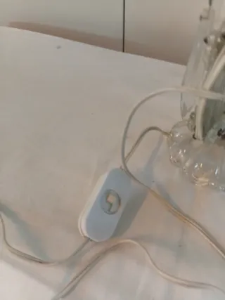 Coppia Lampade Vintage Maria Teresa in cristallo