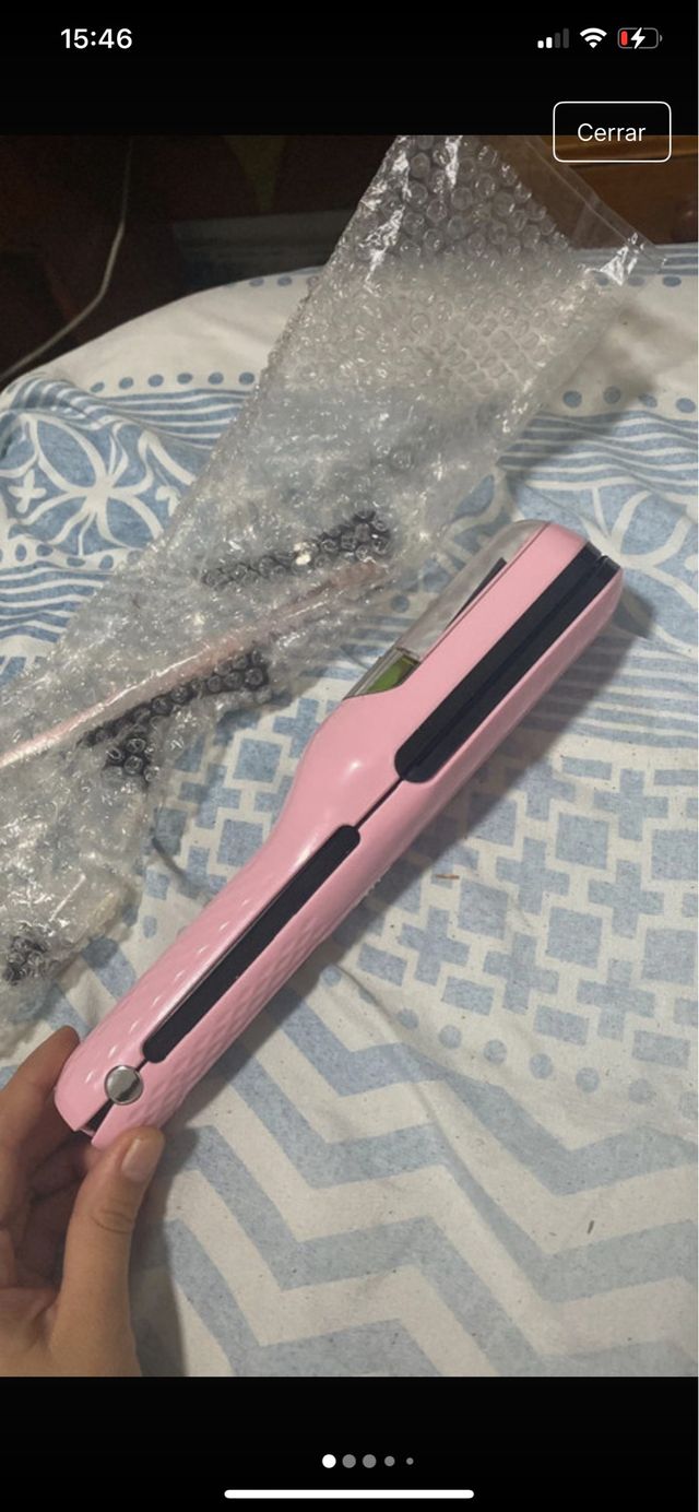 Recortador de puntas rosa y negro