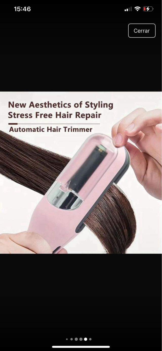 Recortador de puntas rosa y negro