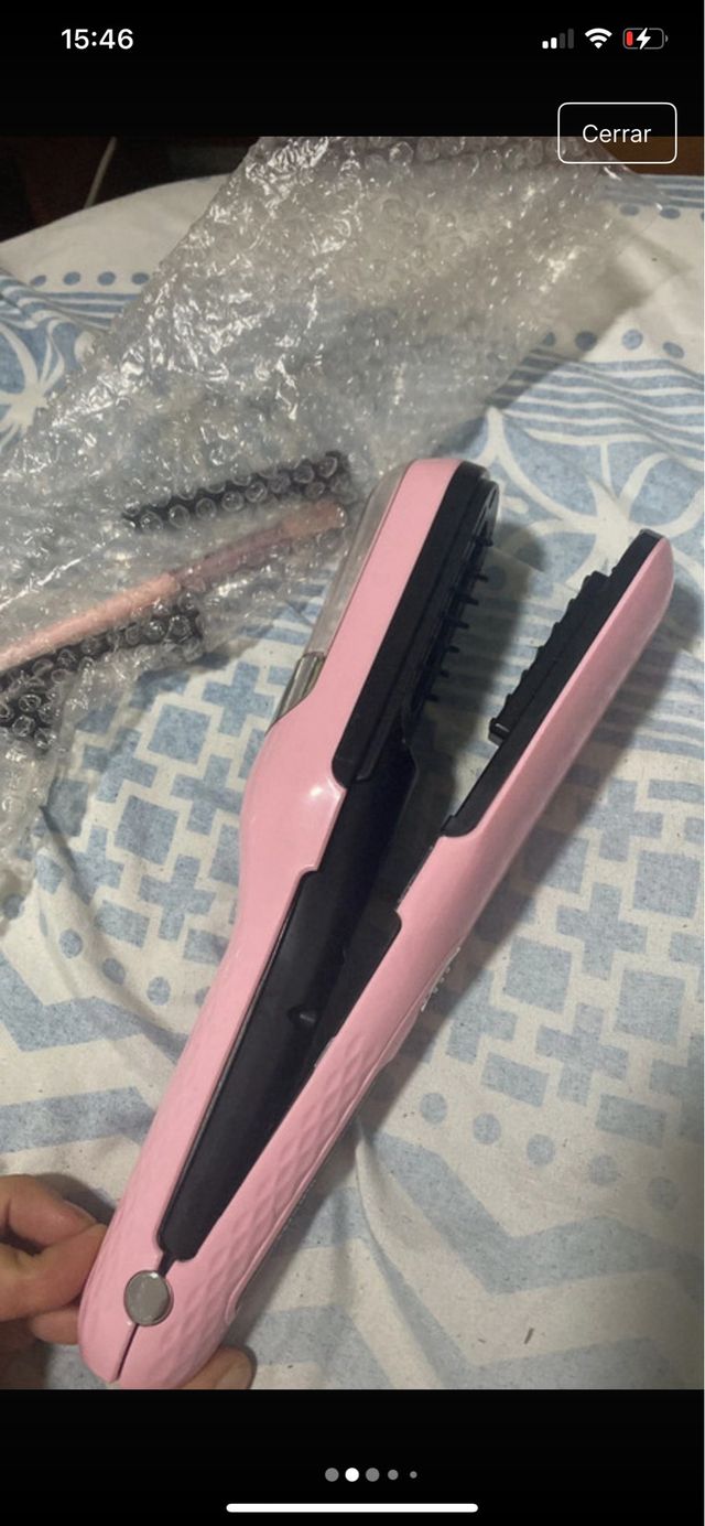 Recortador de puntas rosa y negro