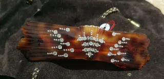 Fermaglio capelli tartarugato con strass