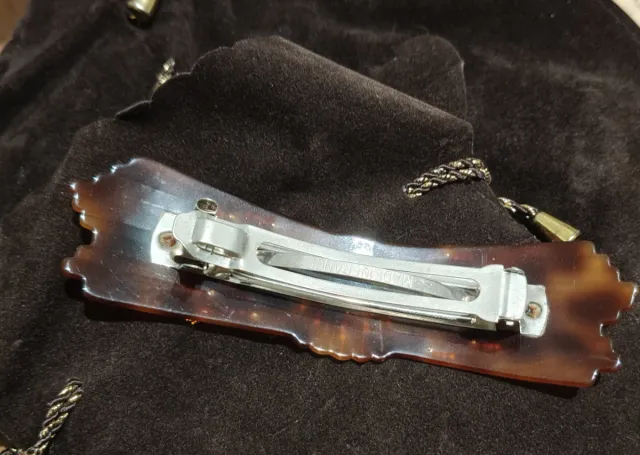 Fermaglio capelli tartarugato con strass