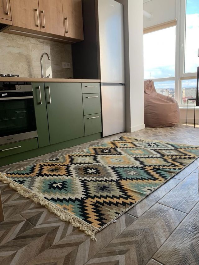 Tappeto in cotone con design etnico 160x250