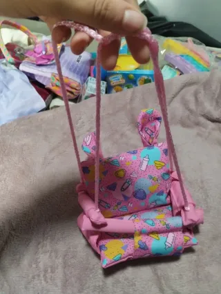 Columpio Ksimeritos rosa estampado