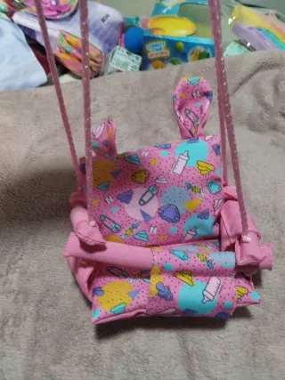 Columpio Ksimeritos rosa estampado