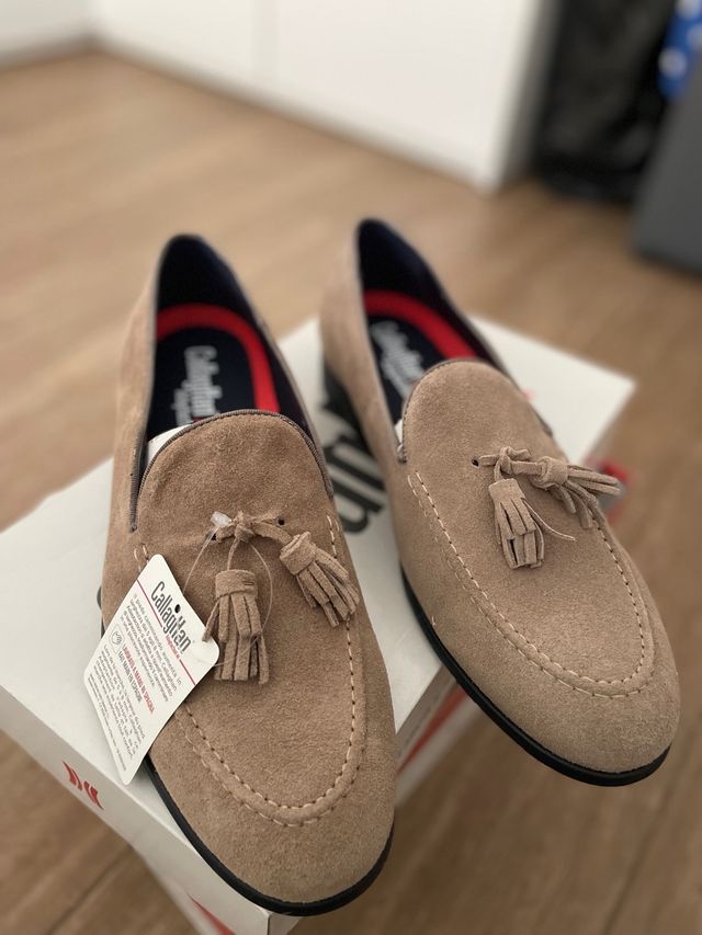Zapatos Callaghan Tassel Ante Beige