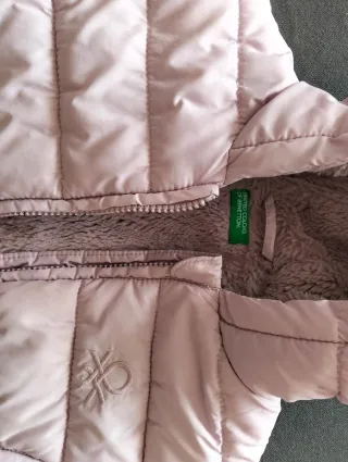Chaqueta acolchada niña Benetton rosa 3/4 años 104