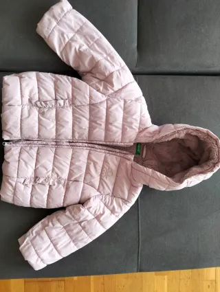 Chaqueta acolchada niña Benetton rosa 3/4 años 104
