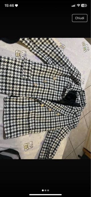 Giacca blazer spalle imbottite è una taglia 48