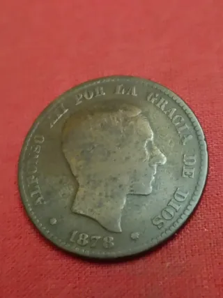 Moneda Alfonso XII 10 céntimos 1878