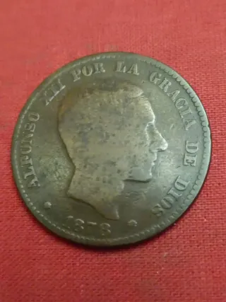 Moneda Alfonso XII 10 céntimos 1878
