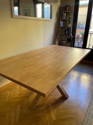 Mesa de comedor de madera 180x100 marca sklum